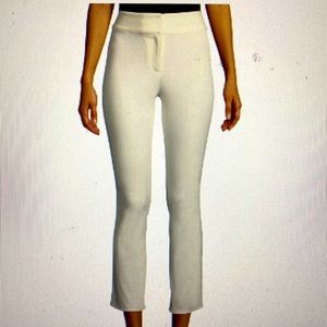 Veronica Beard “Rumi” off white slim leg pants cropped